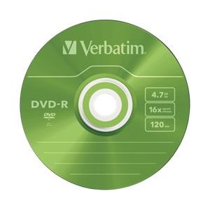 20x5 Verbatim DVD-R 4,7GB Colour 16x Speed, Slim Case 6