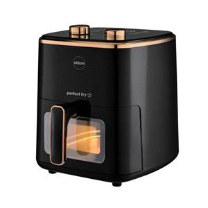 ELDOM FRITTA fat-free fryer capacity 5.0 l adjustable temp. clock 1500 W Single 5 L Stand-alone Hot air fryer Black