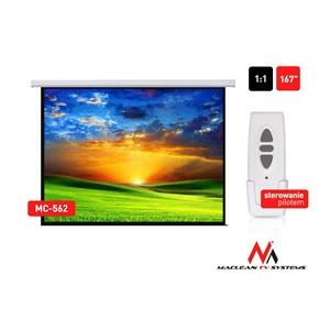 Electric motorized projector screen home cinema remote control Maclean MC-562