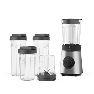 Electrolux E4CB1-6ST 1 L Tabletop blender 350 W Black, Stainless steel, Transparent