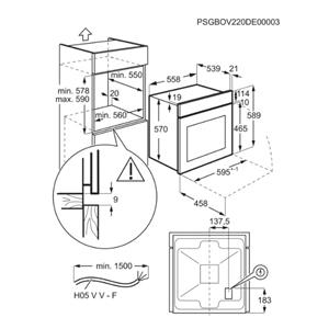 Electrolux EOF3H50BX 65 L A Stainless steel 8