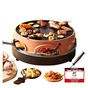 Emerio PO-113255.4 raclette grill 1500 W Black, Brown
