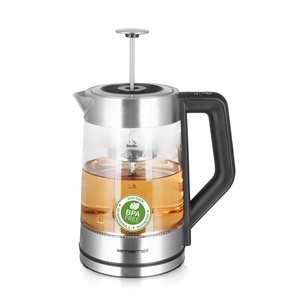 Emerio WK-122730 electric kettle 1.7 L 2200 W Black, Silver, Transparent