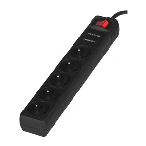 EnerGenie SPF5-C-5 surge protector 5 AC outlet(s) 250 V 1.5 m Black