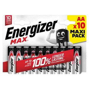 ENERGIZER BATTERIES MAX AA LR6 10 PCS ECO