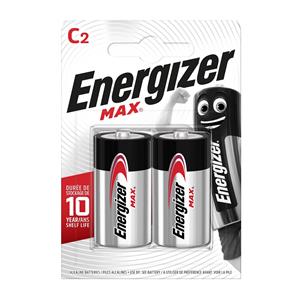 ENERGIZER BATTERY MAX C LR14. 2 pcs. ECO package