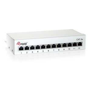Equip 12-Port Cat.6 Desktop Patch Panel, Light Grey