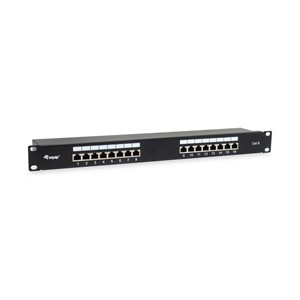 Equip 16-Port Cat.6 Shielded Patch Panel, Black