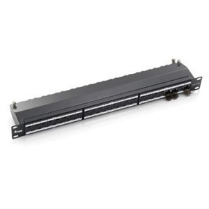 Equip 24-Port Cat.6A Shielded Patch Panel, Light Grey