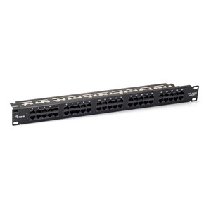 Equip 50-Port Cat.3 RJ45 ISDN Patch Panel, Black