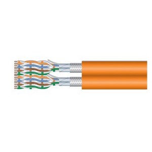 Equip Cat.7 S /FTP Duplex Installation Cable, LSZH, Solid Copper, 500m