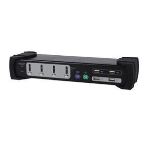 Equip Dual Monitor 4-Port Combo KVM Switch