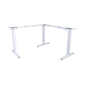 Equip ERGO L Shaped Electric Sit-Stand Desk Frame, Triple Motor, White