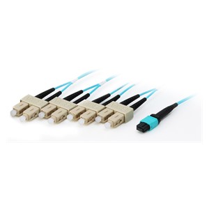 Equip MTP /SC Trunk Fiber Patch Cord, OM4, 10m