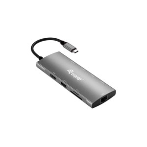 Equip USB-C 9 in 1 Multifunctional Adapter, HDMI 4K /60Hz, Gigabit LAN, USB 3.2 GEN1, SD /TF, 100W USB PD