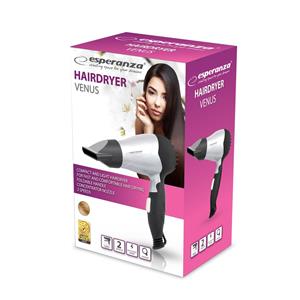 Esperanza EBH002S Hair dryer Silver / Black 850 W 5