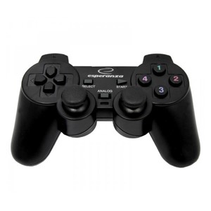 Esperanza EG102 Gaming Controller Black USB 2.0 Gamepad Analogue /Digital PC, Playstation 3