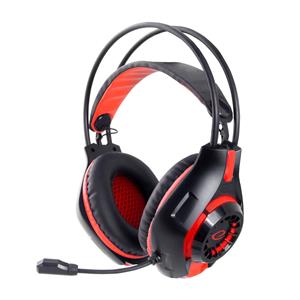 Esperanza EGH420R Headphones with microphone Headband Black, Red