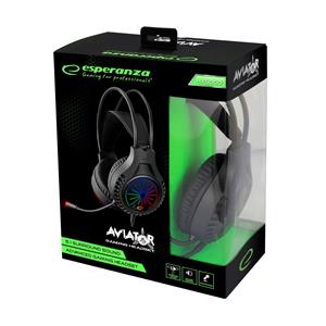 Esperanza EGH5000 Headphones with microphone Headband Black 5