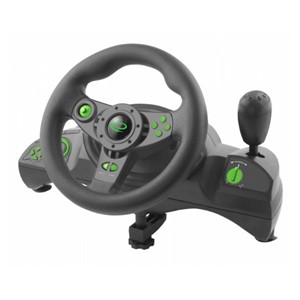 Esperanza EGW102 Gaming Controller Steering wheel PC,Playstation 3 Digital USB Black,Green