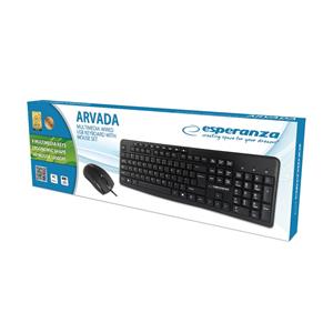 Esperanza EK137 set - USB keyboard + mouse Black 3