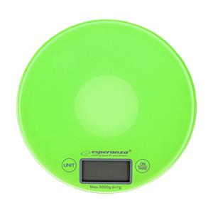 Esperanza EKS003G kitchen scale Electronic kitchen scale Green,Yellow Countertop Round