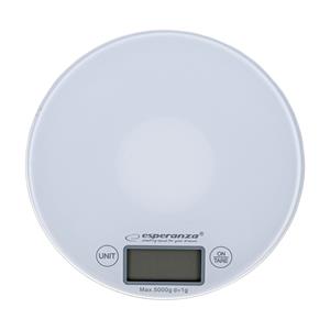 Esperanza EKS003W Electronic Kitchen Scale White Round