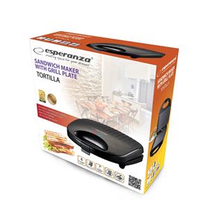 Esperanza EKT009 Sandwich toaster 1000W Black 5