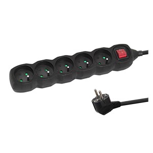 Esperanza ELK216K power extension 5 m 5 AC outlet(s) Indoor Black