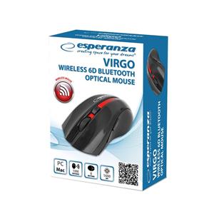 Esperanza EM129R Wireless Bluetooth 6D Mouse, black 3