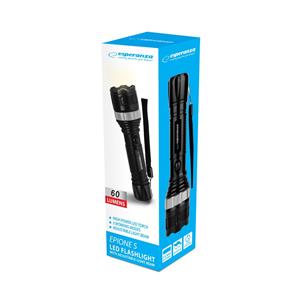 Esperanza EOT071 Flashlight Black, LED Flashlight 8