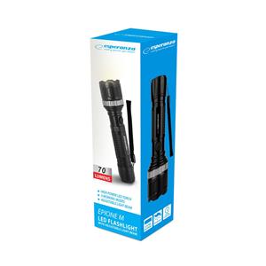 Esperanza EOT072 Flashlight Black, LED Flashlight 8