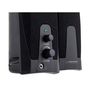 Esperanza EP110 loudspeaker 2-way 6 W Black Wired 4