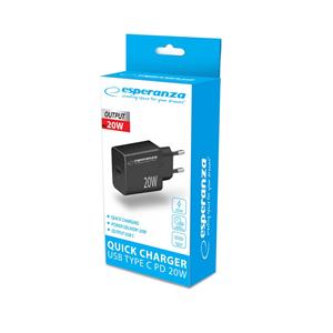 Esperanza EZC104K mains charger 20W Black 6