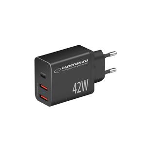 Esperanza EZC106K mains charger 42W Black