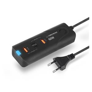 Esperanza EZC109 mains charger 60W Black
