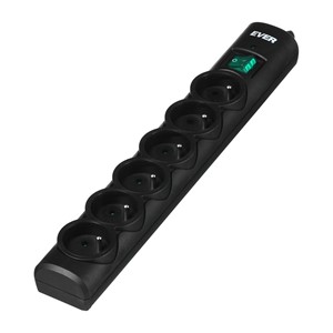 Ever Optima 3m Black 6 AC outlet(s) 250 V