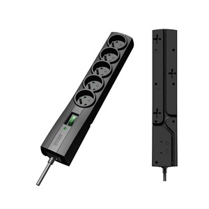 Ever T /LZ09-CLA050 /0000 Surge protector Power strip Black 5 sockets
