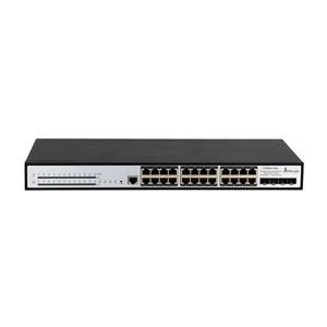 Extralink PoE Switch Chiron Pro 24x RJ45 1000Mb/s PoE, 4x SFP+, L3, managed, 370W