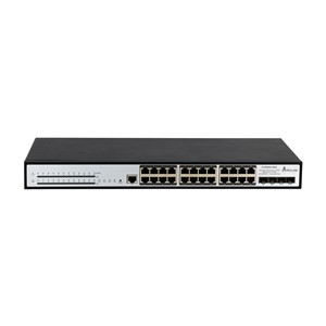 Extralink PoE Switch Chiron Pro 24x RJ45 1000Mb /s PoE, 4x SFP+, L3, managed, 370W