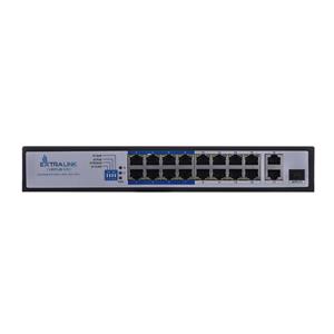 Extralink PoE Switch VIRTUS V3 16x 100Mb/s PoE/PoE+, 2x Gigabit RJ45 + 1x SFP, 150W 9