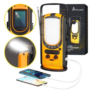 Extralink Power Ranger EPS-6000 | Power Bank | 6000mAh, FM Radio, LED Light, Dynamo, Solar Panel