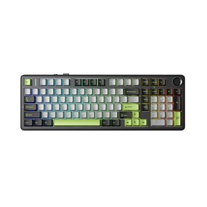 F99 Pro Black+Grey+Green GrayWood RGB AULA gasket keyboard