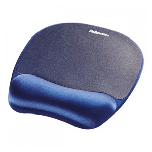 Fellowes Memory Foam Mouse Pad with Wrist Rest, Sapphire