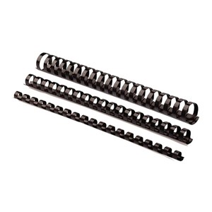 Fellowes plastic spirals 6 mm, black (for 10-20 sheets), 100 pieces