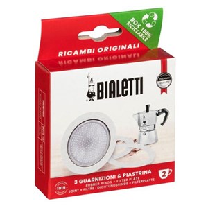 Bialetti Ricambi 3 zamjenske brtve + 1 filter 2 čaše