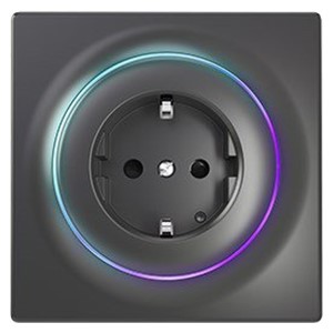 Fibaro FGWOF-011-8 socket-outlet Type F Black