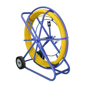 FIBERGLASS CABLE PULLER 9mm /100m (REMOTE CONTROL /STEEL) PE + STAND