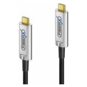 FiberX FX-I600-005 USB cable USB 3.2 Gen 1 (3.1 Gen 1) 5 m USB C 10 Gbit /s 4.5 W Black, Silver