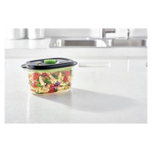 FoodSaver FFC022X food storage container Oval Box 1.2 L Black, Transparent 1 pc(s)